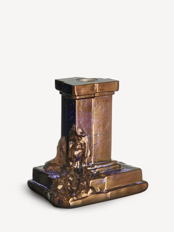 KostaBoda Rocky Baroque Lysestake, Glossy Glaze 150 mm