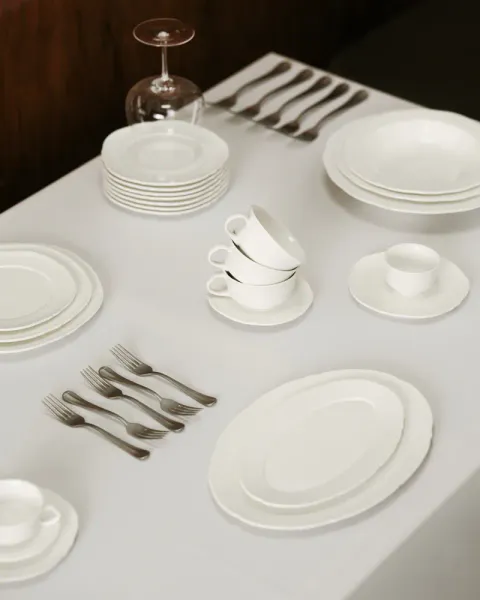 Serax Saucer Coffee Cup White Silhouette - Sergio Herman