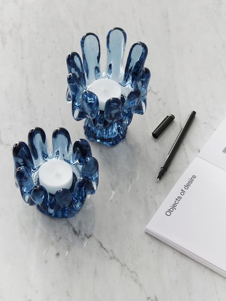 KostaBoda Sunflower Lyslykt  Bl&aring; 92 mm