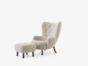 Hovedbilde &Tradition Petra VB3 Med Puff Sheepskin Moonlight Valnøtt