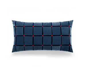 Hovedbilde Christina Lundsteen Pute Athena Silverblue/Dark Blue/Tomato