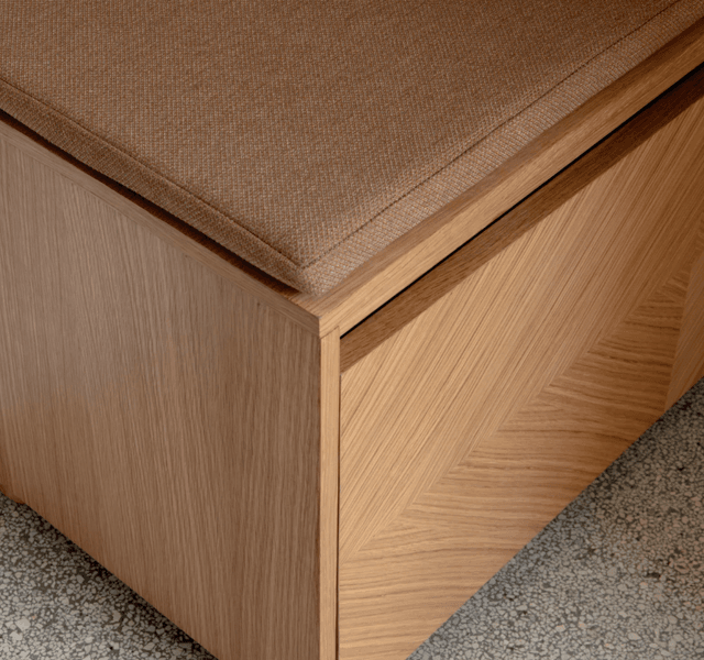 Umage Hideaway Oppbevaringsbenk Oak Grid/ Sugar Brown