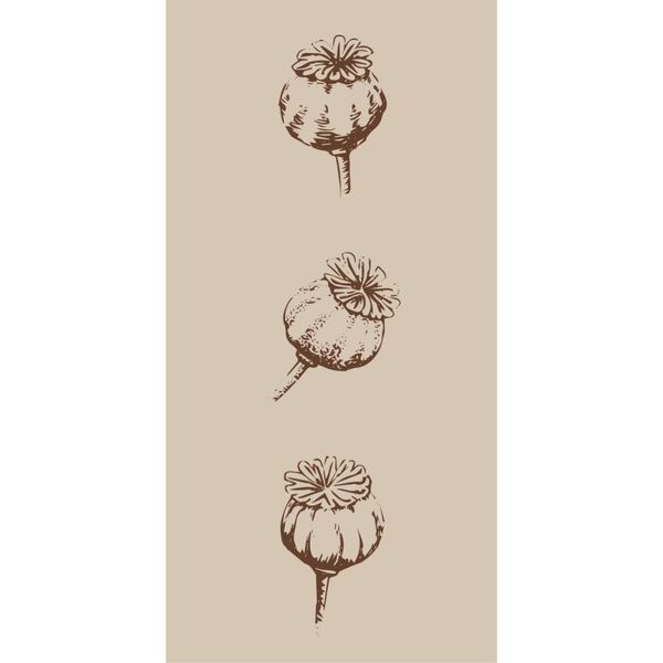 IB Laursen Serviett med valmuekapsler 16 stk