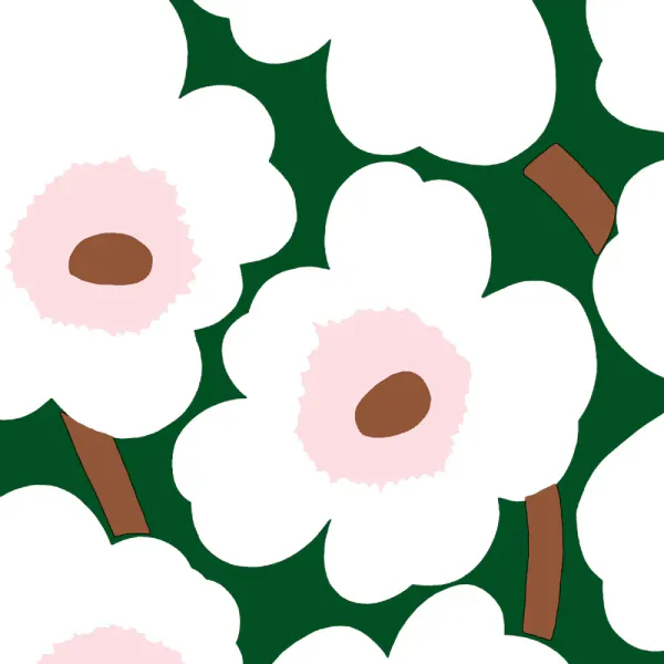 Marimekko Unikko Dark Green Lunsj Serivett